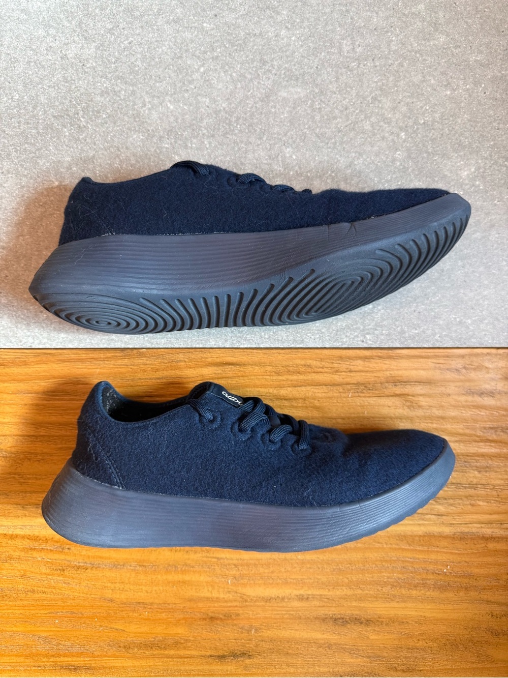 Allbirds Wool Runner 2 Navy Merino Sneakers Men’s 10.5 - Picture 3 of 8
